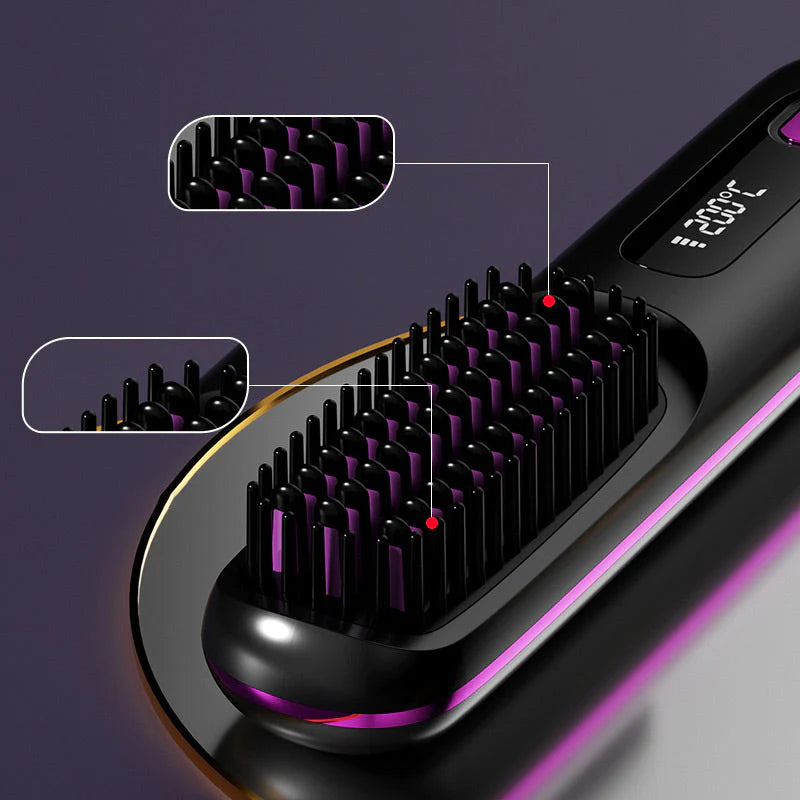 🔥Summer Hot Sale 40% Off🔥Wireless Ceramic Heating Hair Straightening Comb