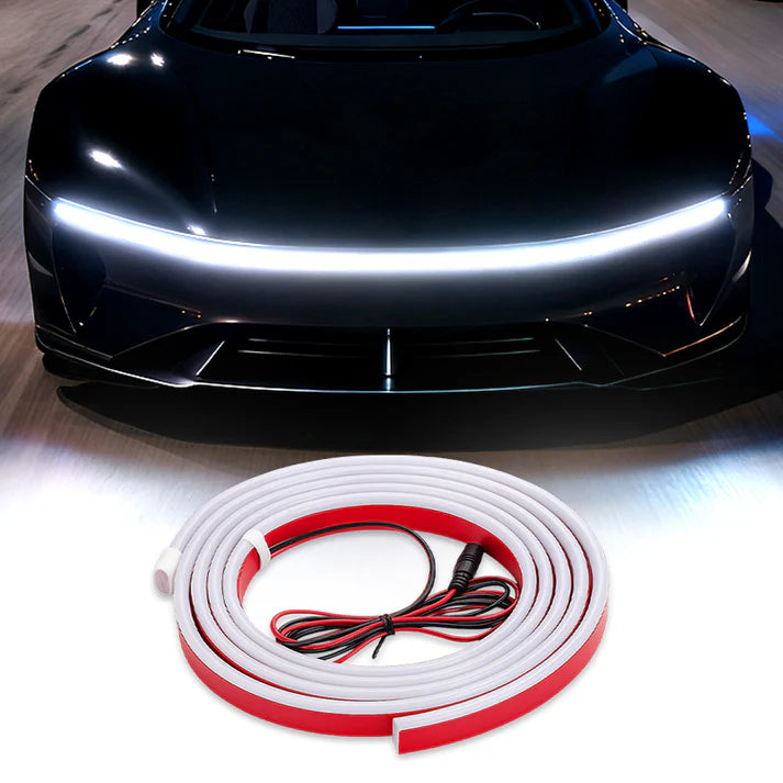 🔥【Dynamic Scan HoodBeam Kit】- 50% OFF! Light up your hood with hypnotic smooth scanning effects! ✨🚗