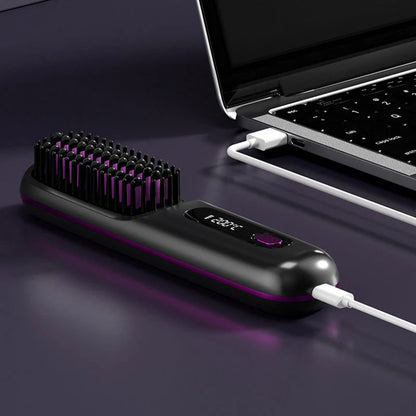 🔥Summer Hot Sale 40% Off🔥Wireless Ceramic Heating Hair Straightening Comb