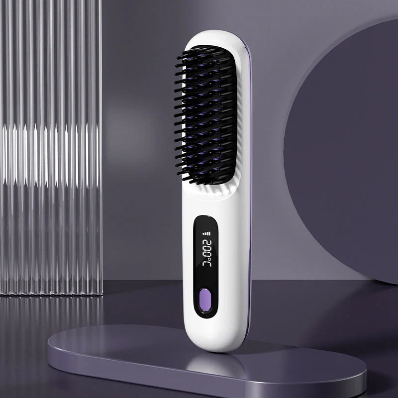 🔥Summer Hot Sale 40% Off🔥Wireless Ceramic Heating Hair Straightening Comb
